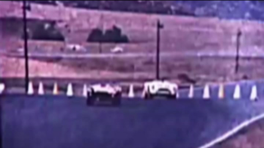 Dave MacDonald races the Carroll Shelby Cobra 260ci to its first ever win at Riverside International Raceway